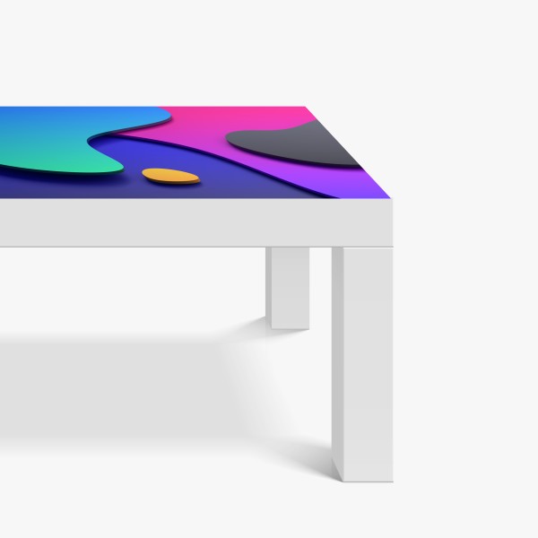 Naklejka na biurko i stół mglisty las czarno-biały – Wallissimo®