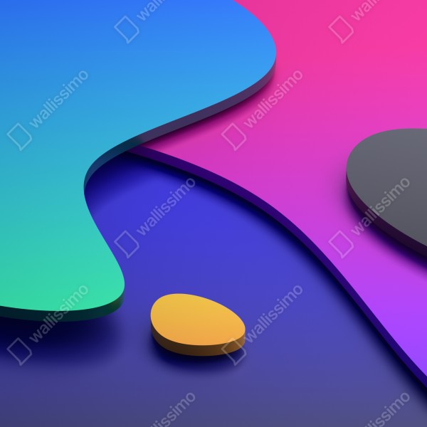 Naklejka na biurko i stół żywe abstrakcyjne krzywe 3d – Wallissimo® Naklejka na biurko i stół żywe abstrakcyjne krzywe 3d – Wallissimo®