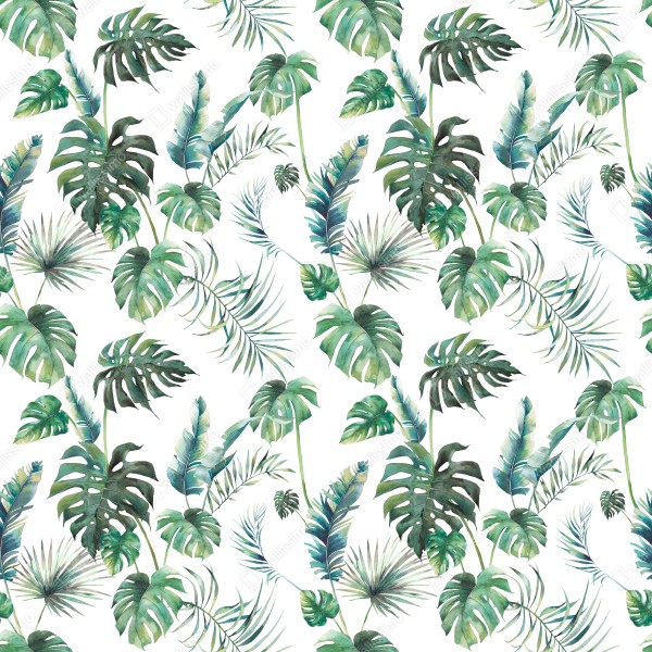 Naklejka na biurko i stół akwarelowy wzór tropikalnych liści – Wallissimo® Naklejka na biurko i stół akwarelowy wzór tropikalnych liści – Wallissimo®