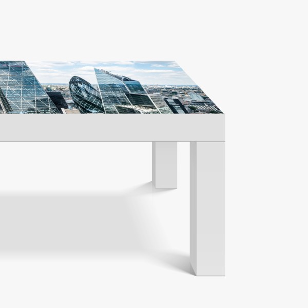 Naklejka na biurko i stół elegancki wzór z żurawiami i lotosami – Wallissimo®