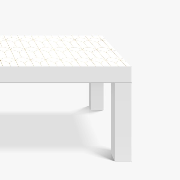 Naklejka na biurko i stół delikatny tropikalny motyw hibiskusa – Wallissimo®