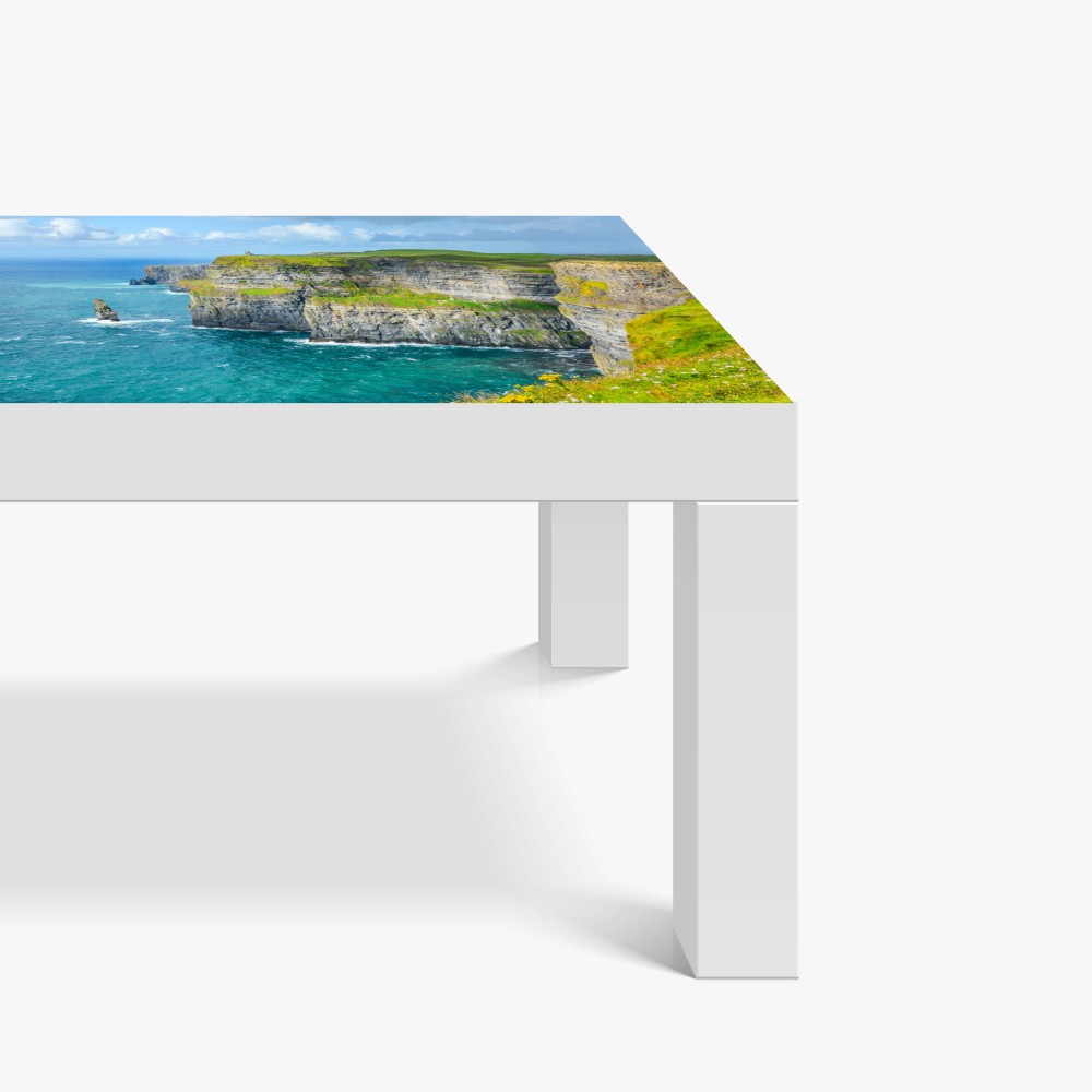 Naklejka na biurko i stół dramatyczne klify nadmorskie i widok na ocean – Wallissimo® Naklejka na biurko i stół dramatyczne klify nadmorskie i widok na ocean – Wallissimo®