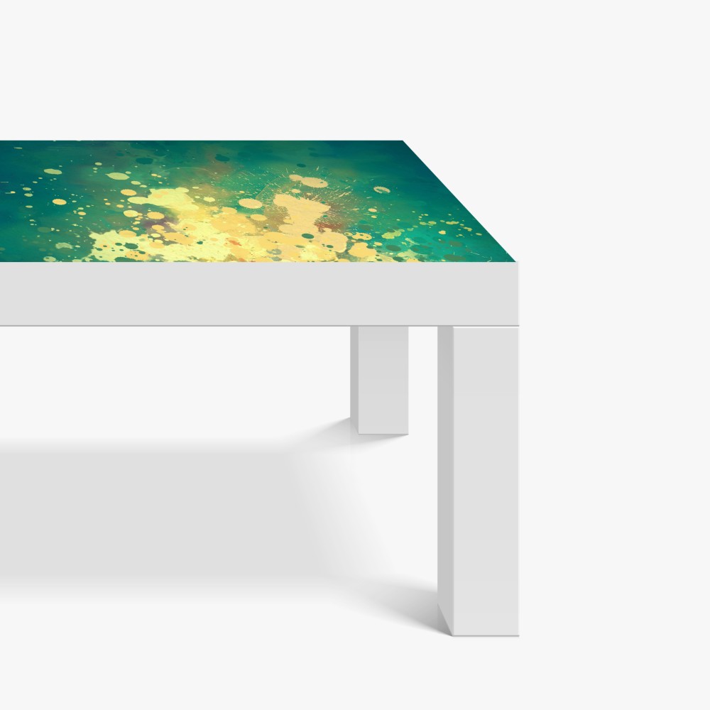 Naklejka na biurko i stół turkusowy wybuch akwareli abstrakcja – Wallissimo® Naklejka na biurko i stół turkusowy wybuch akwareli abstrakcja – Wallissimo®