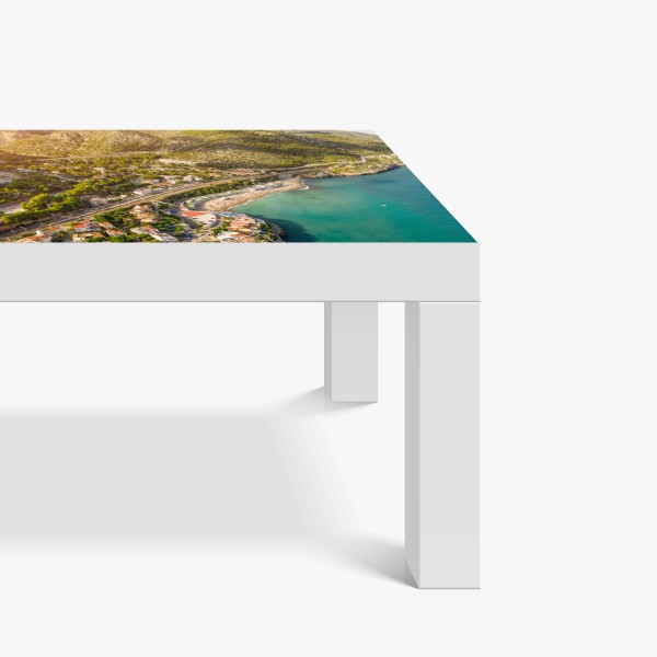 Naklejka na biurko i stół tropikalny wzór z lampartami – Wallissimo®