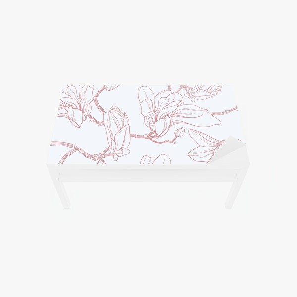 Naklejka na biurko i stół złoty wzór falowy do dekoracji ściennej – Wallissimo®