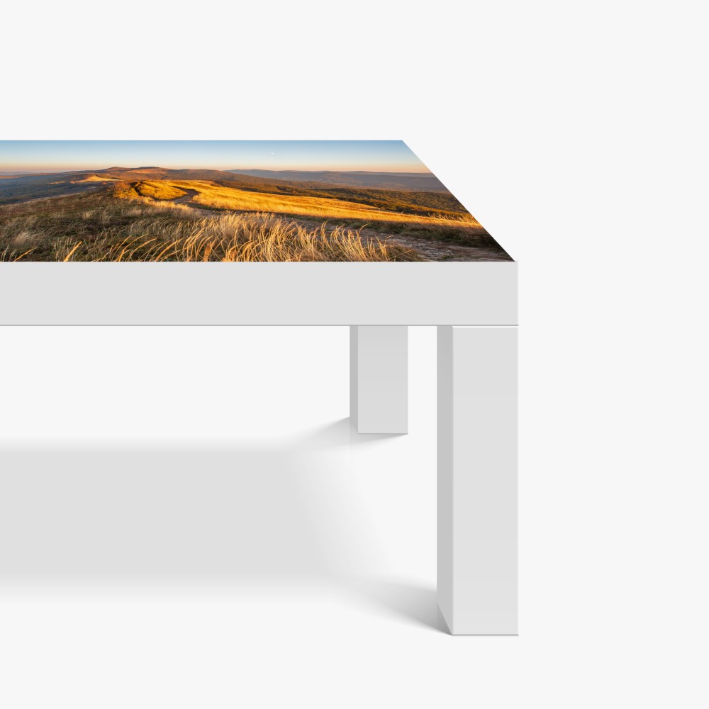 Naklejka na biurko i stół złota grzęda górska o zachodzie słońca – Wallissimo® Naklejka na biurko i stół złota grzęda górska o zachodzie słońca – Wallissimo®