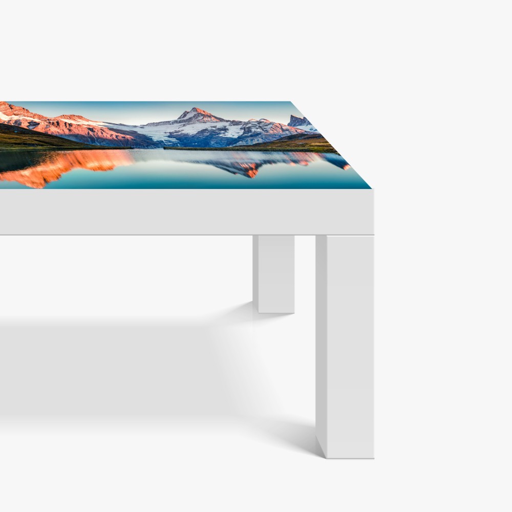 Naklejka na biurko i stół odbicia zachodu słońca nad Bachalpsee, Szwajcaria – Wallissimo® Naklejka na biurko i stół odbicia zachodu słońca nad Bachalpsee, Szwajcaria – Wallissimo®