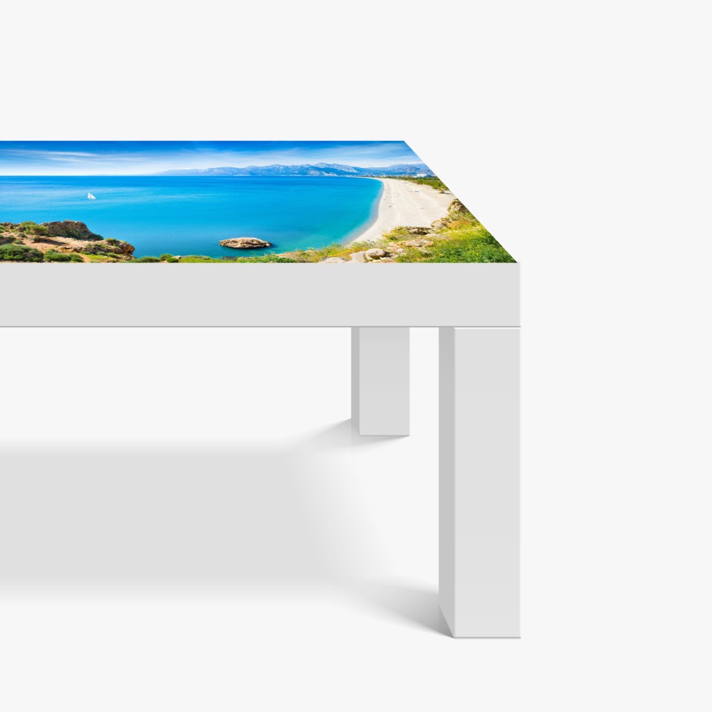 Naklejka na biurko i stół panoramiczna plaża Konyaalti, Antalya – Wallissimo® Naklejka na biurko i stół panoramiczna plaża Konyaalti, Antalya – Wallissimo®