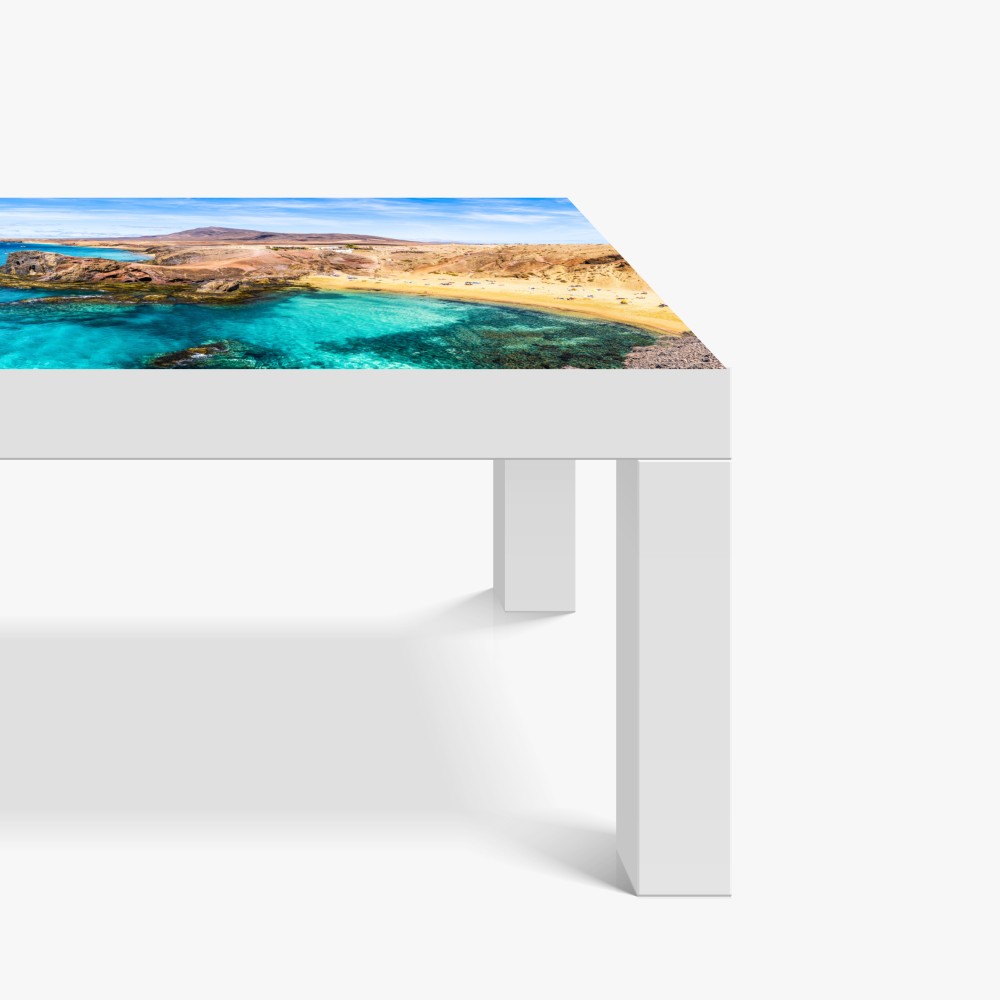 Naklejka na biurko i stół turkusowa zatoka na plaży Papagayo – Wallissimo® Naklejka na biurko i stół turkusowa zatoka na plaży Papagayo – Wallissimo®