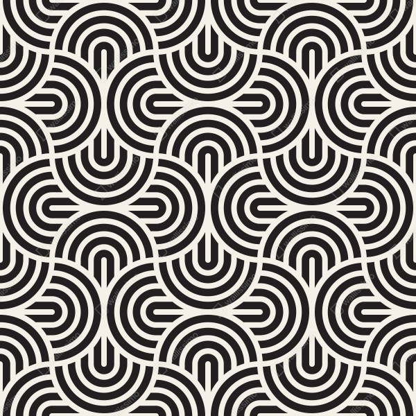 Naklejka na biurko i stół czarno-biały geometryczny wzór – Wallissimo® Naklejka na biurko i stół czarno-biały geometryczny wzór – Wallissimo®