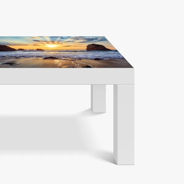 Naklejka na biurko i stół burzliwe wybrzeże Islandii panorama – Wallissimo®