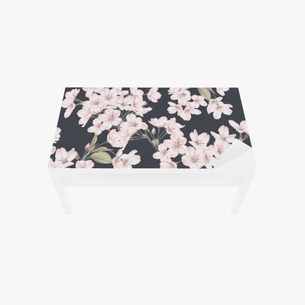 Naklejka na biurko i stół delikatny wzór kwiatów wiśni