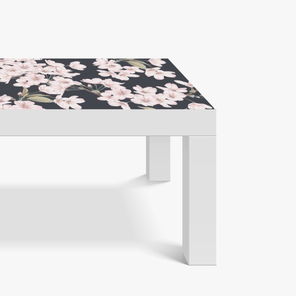 Naklejka na biurko i stół turkusowe góry o złotych akcentach – Wallissimo®