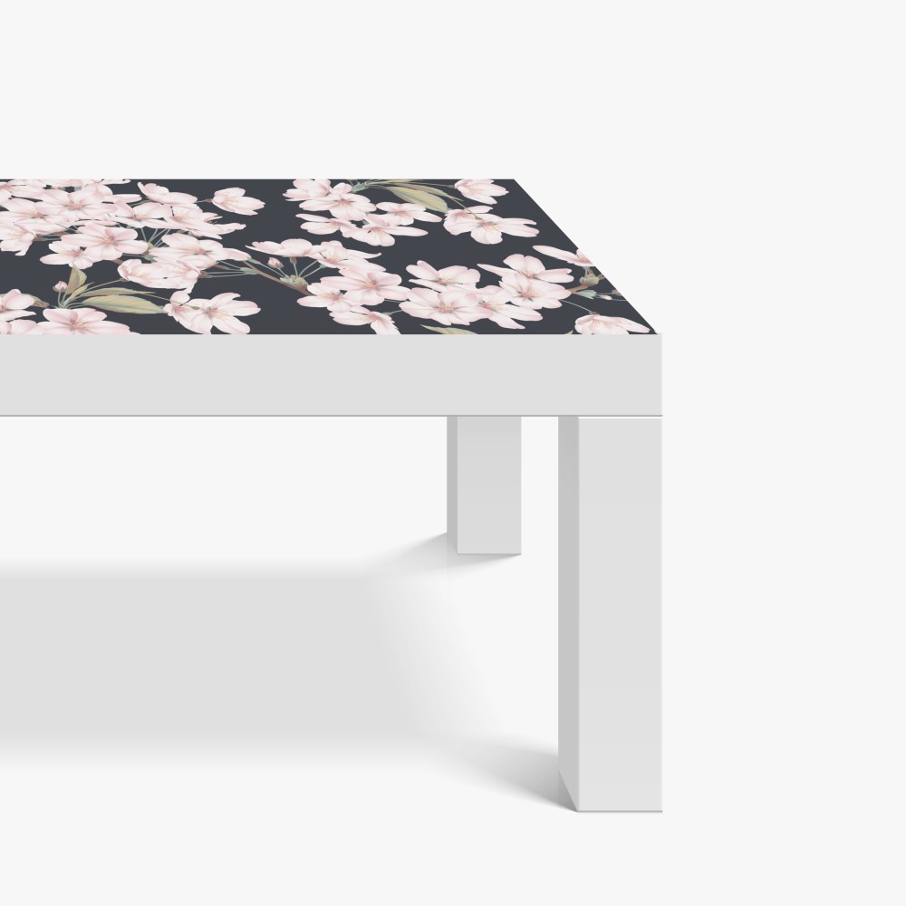 Naklejka na biurko i stół delikatny wzór kwiatów wiśni – Wallissimo® Naklejka na biurko i stół delikatny wzór kwiatów wiśni – Wallissimo®