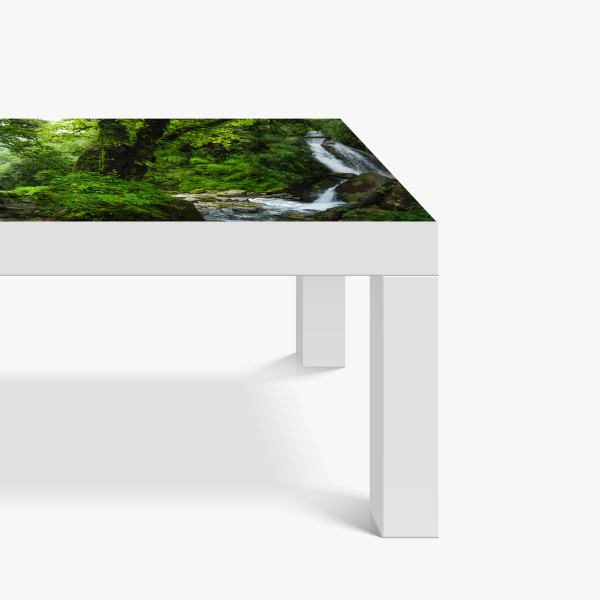 Naklejka na biurko i stół intensywny fioletowy 3d wir wstęg – Wallissimo®