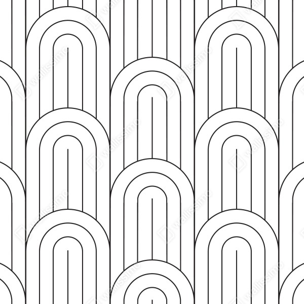 Naklejka na biurko i stół monochromatyczny wzór łuków – Wallissimo® Naklejka na biurko i stół monochromatyczny wzór łuków – Wallissimo®