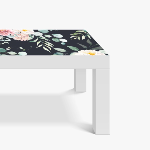 Naklejka na biurko i stół delikatny tropikalny motyw hibiskusa – Wallissimo®