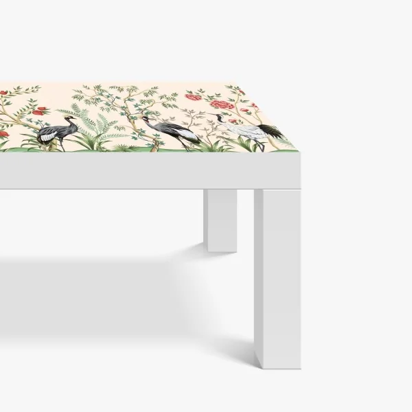 Naklejka na biurko i stół ogród żurawi w stylu orientalnym – Wallissimo® Naklejka na biurko i stół ogród żurawi w stylu orientalnym – Wallissimo®