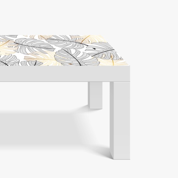 Naklejka na biurko i stół tropikalny zachód słońca na plaży z koktajlem – Wallissimo®