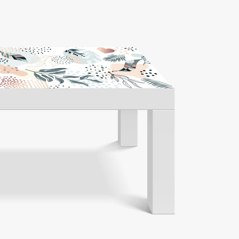 Naklejka na biurko i stół pastelowy botaniczny wzór abstrakcyjny – Wallissimo® Naklejka na biurko i stół pastelowy botaniczny wzór abstrakcyjny – Wallissimo®