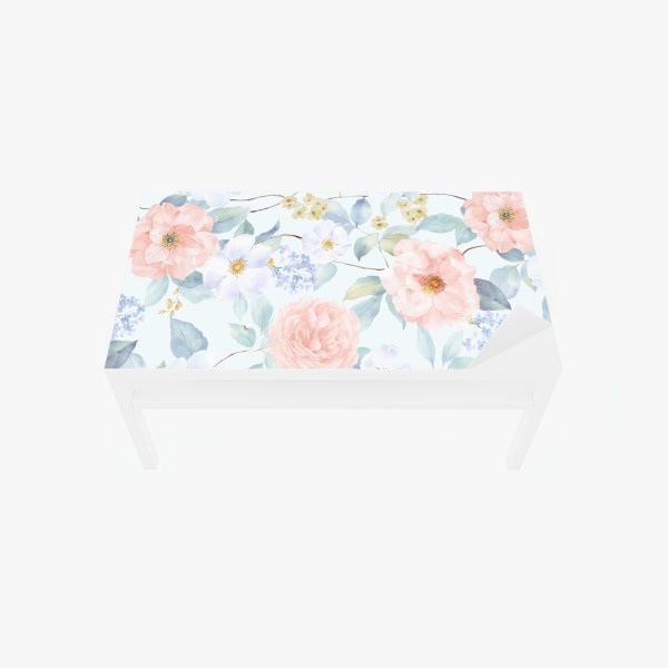 Naklejka na biurko i stół gałązki oliwne w akwareli – Wallissimo®