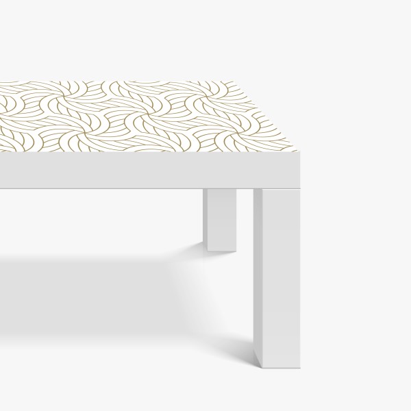 Naklejka na biurko i stół turkusowo-złota abstrakcja ze złotymi żyłami – Wallissimo®