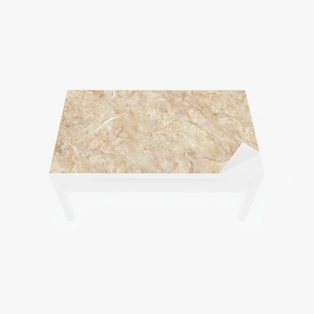 Naklejka na biurko i stół beżowa tekstura marmuru z naturalnymi żyłami – Wallissimo® Naklejka na biurko i stół beżowa tekstura marmuru z naturalnymi żyłami – Wallissimo®