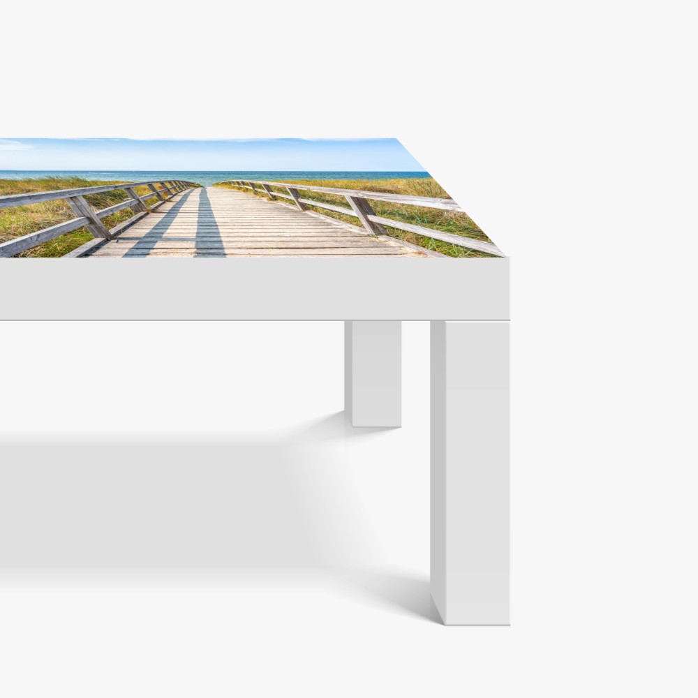 Naklejka na biurko i stół kładka prowadząca na plażę – Wallissimo® Naklejka na biurko i stół kładka prowadząca na plażę – Wallissimo®