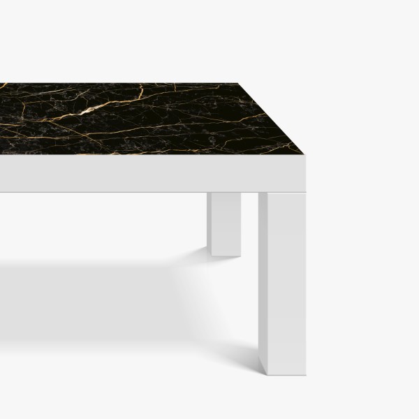 Naklejka na biurko i stół czarny marmur ze złotymi żyłami – Wallissimo® Naklejka na biurko i stół czarny marmur ze złotymi żyłami – Wallissimo®