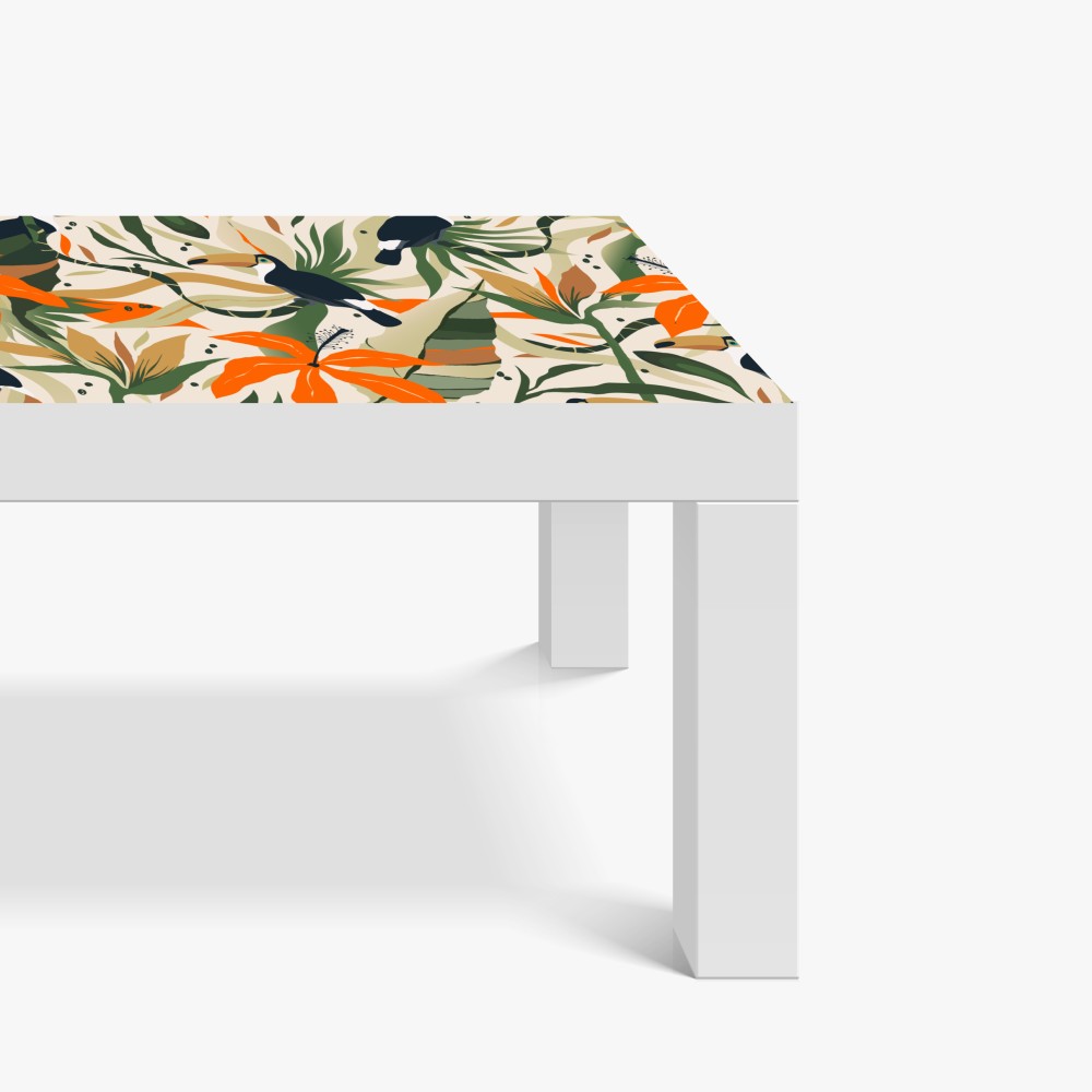 Naklejka na biurko i stół tropikalny motyw tukanów – Wallissimo® Naklejka na biurko i stół tropikalny motyw tukanów – Wallissimo®