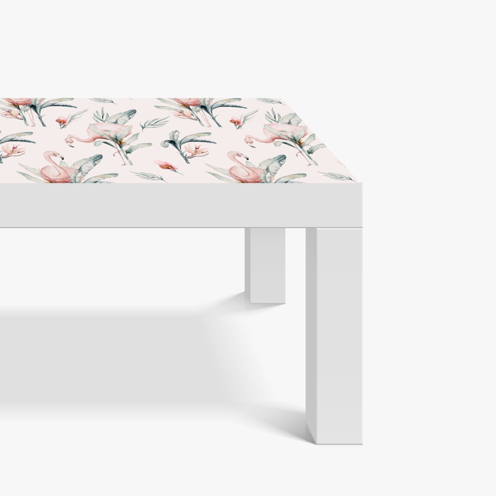 Naklejka na biurko i stół akwarelowy wzór z flamingami – Wallissimo® Naklejka na biurko i stół akwarelowy wzór z flamingami – Wallissimo®
