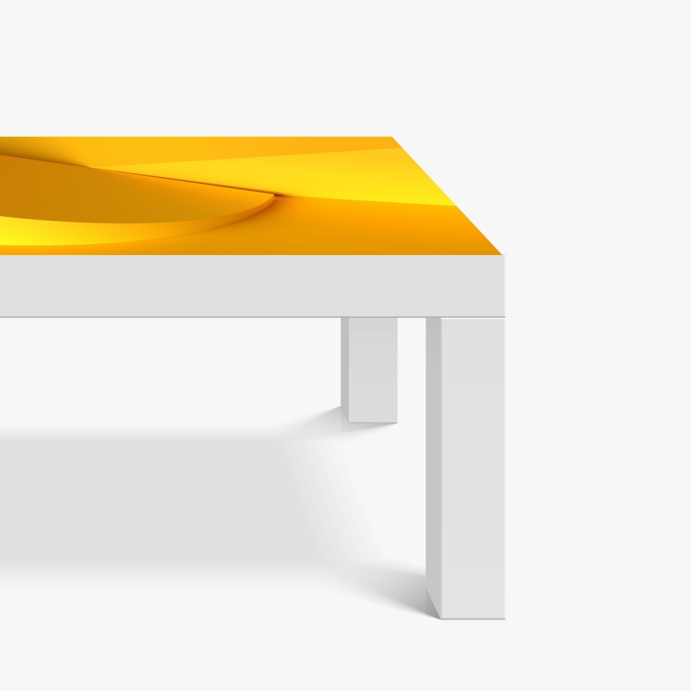 Naklejka na biurko i stół żółta geometryczna abstrakcja 3d – Wallissimo® Naklejka na biurko i stół żółta geometryczna abstrakcja 3d – Wallissimo®