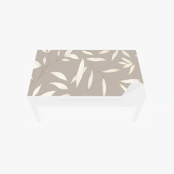 Naklejka na biurko i stół mglista góra z urwiskiem i sosnowym lasem – Wallissimo®