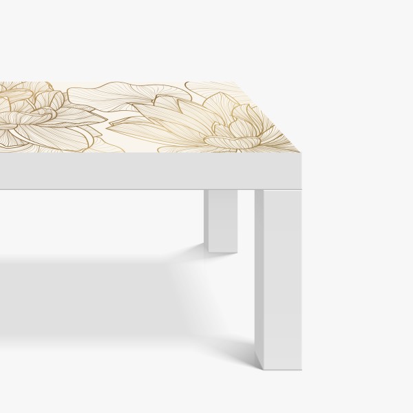 Naklejka na biurko i stół mglista panorama Dubaju ponad chmurami – Wallissimo®