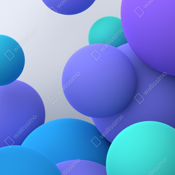 Naklejka na biurko i stół kolorowe pływające kule 3d abstrakcja – Wallissimo® Naklejka na biurko i stół kolorowe pływające kule 3d abstrakcja – Wallissimo®