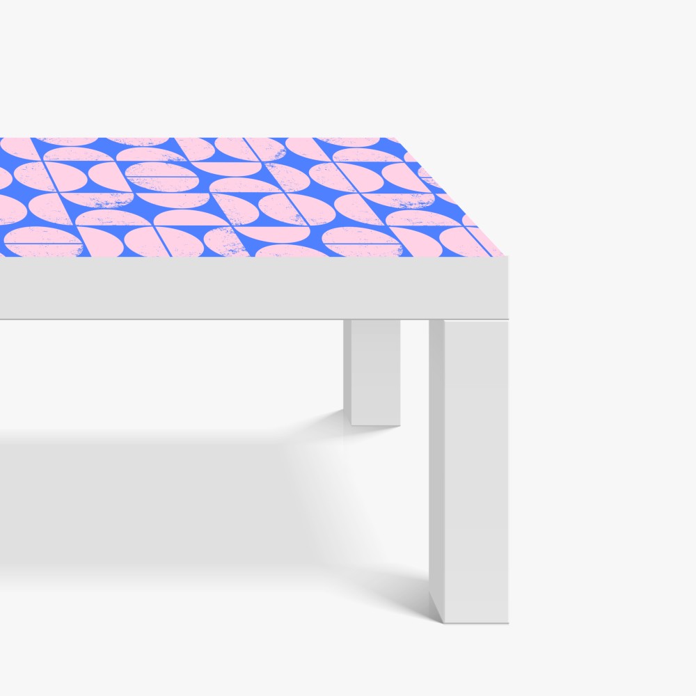 Naklejka na biurko i stół pastelowy geometryczny wzór z kołami – Wallissimo® Naklejka na biurko i stół pastelowy geometryczny wzór z kołami – Wallissimo®