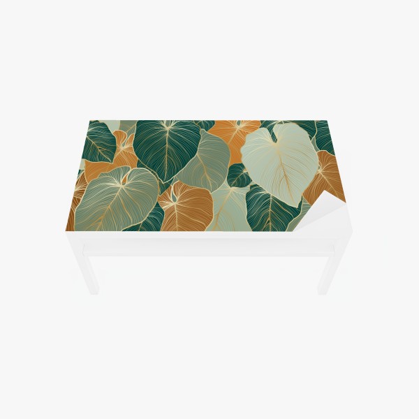 Naklejka na biurko i stół retro czerwone goździki wzór kwiatowy – Wallissimo®