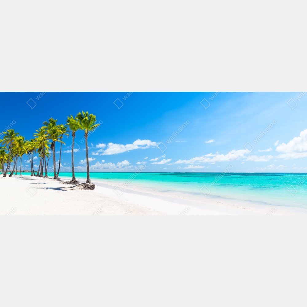 Naklejka na biurko i stół panorama tropikalnej plaży w Punta Cana – Wallissimo® Naklejka na biurko i stół panorama tropikalnej plaży w Punta Cana – Wallissimo®