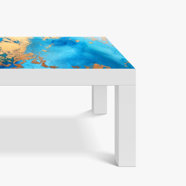 Naklejka na biurko i stół neonowa różowa abstrakcja płynna – Wallissimo®