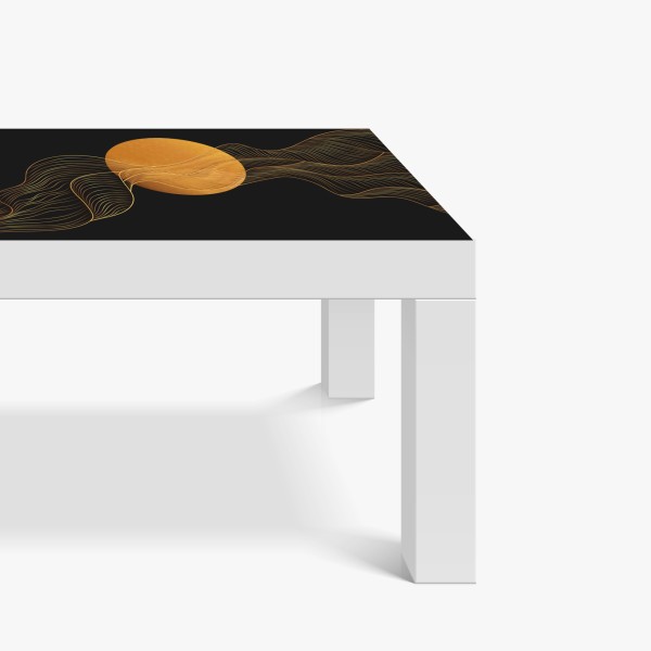 Naklejka na biurko i stół intensywny akwarelowy wzór kwiatowy – Wallissimo®