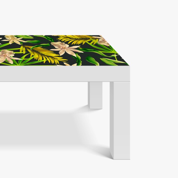 Naklejka na biurko i stół czarno-biały wzór ze spiralami – Wallissimo®