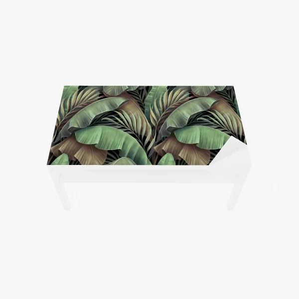 Naklejka na biurko i stół złote linie górskie na granatowym tle – Wallissimo®