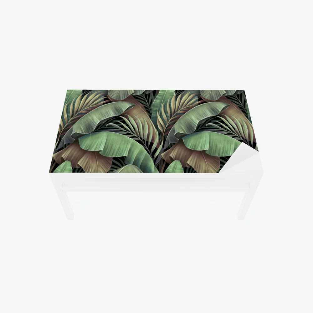 Naklejka na biurko i stół wzór tropikalnych liści – Wallissimo® Naklejka na biurko i stół wzór tropikalnych liści – Wallissimo®