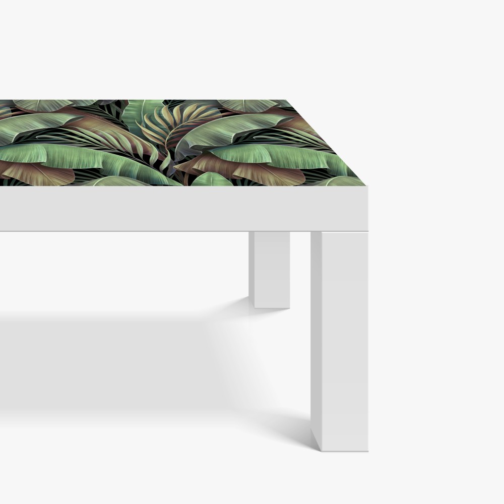 Naklejka na biurko i stół wzór tropikalnych liści – Wallissimo® Naklejka na biurko i stół wzór tropikalnych liści – Wallissimo®