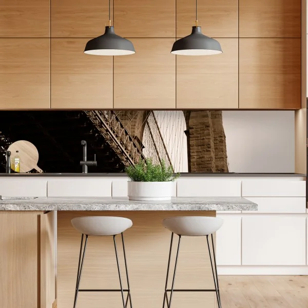 Naklejka repozycjonowalna różowy i turkusowy marmur abstrakcyjny – Wallissimo®