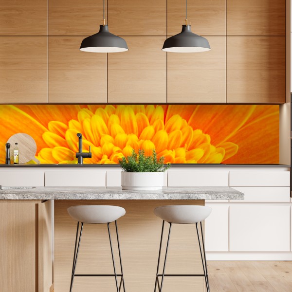 Naklejka repozycjonowalna zimowy las brzozowy ze złotym świtem – Wallissimo®