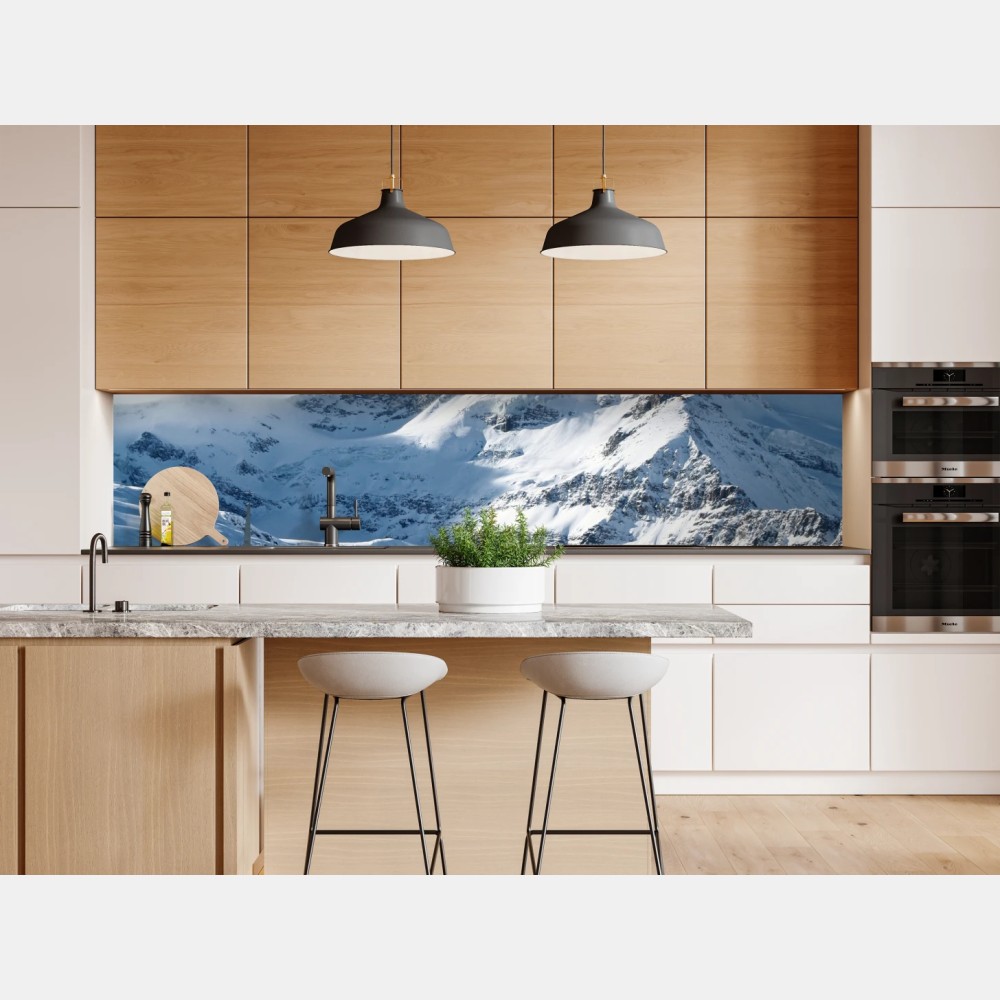 Naklejka repozycjonowalna majestatyczny alpejski szczyt zimą – Wallissimo® Naklejka repozycjonowalna majestatyczny alpejski szczyt zimą – Wallissimo®