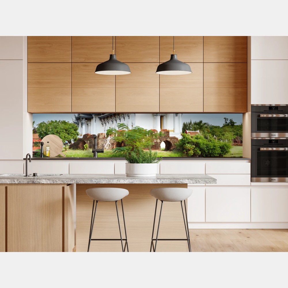 Naklejka repozycjonowalna Sanphet Prasat pałac nad jeziorem – Wallissimo® Naklejka repozycjonowalna Sanphet Prasat pałac nad jeziorem – Wallissimo®