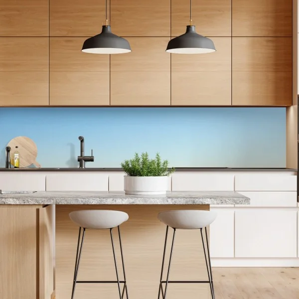 Naklejka repozycjonowalna tropikalny zachód słońca z sylwetkami palm – Wallissimo®