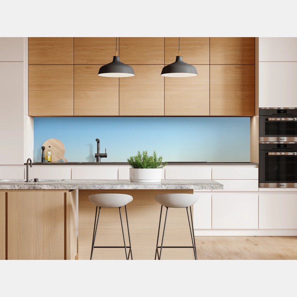 Naklejka repozycjonowalna niekończące się wydmy pustyni pod błękitnym niebem – Wallissimo® Naklejka repozycjonowalna niekończące się wydmy pustyni pod błękitnym niebem – Wallissimo®